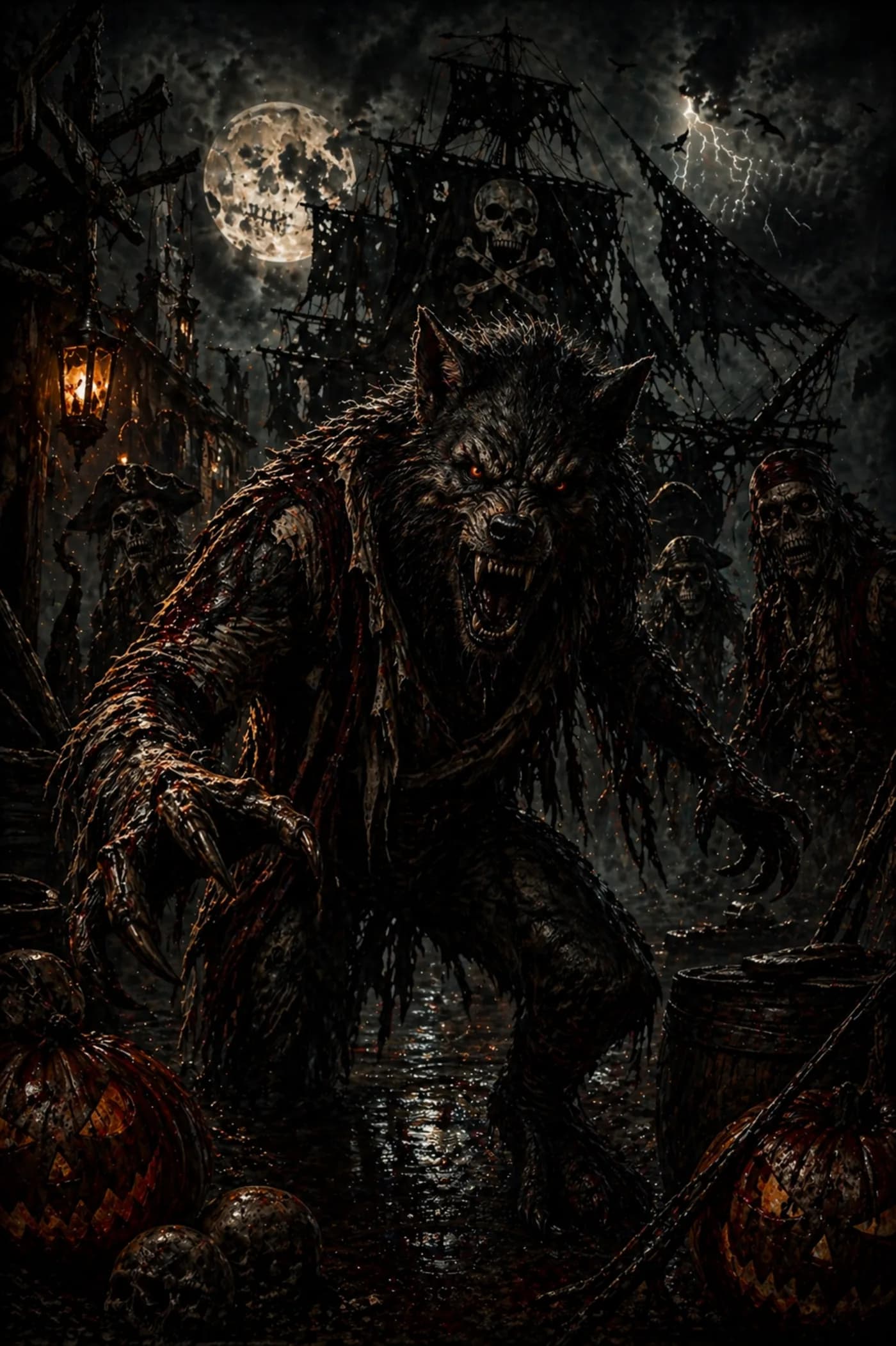 American Werwolf im Horror Halloweenhaus Nürtingen